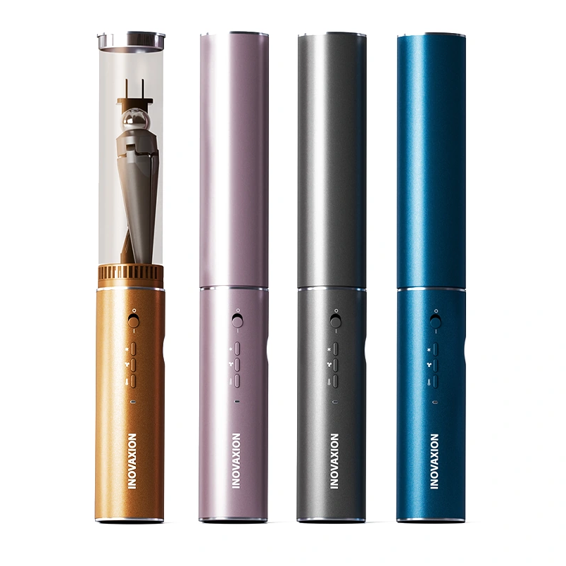 HandsFreeDryer hands-free hair dryer — the four finishes side by side